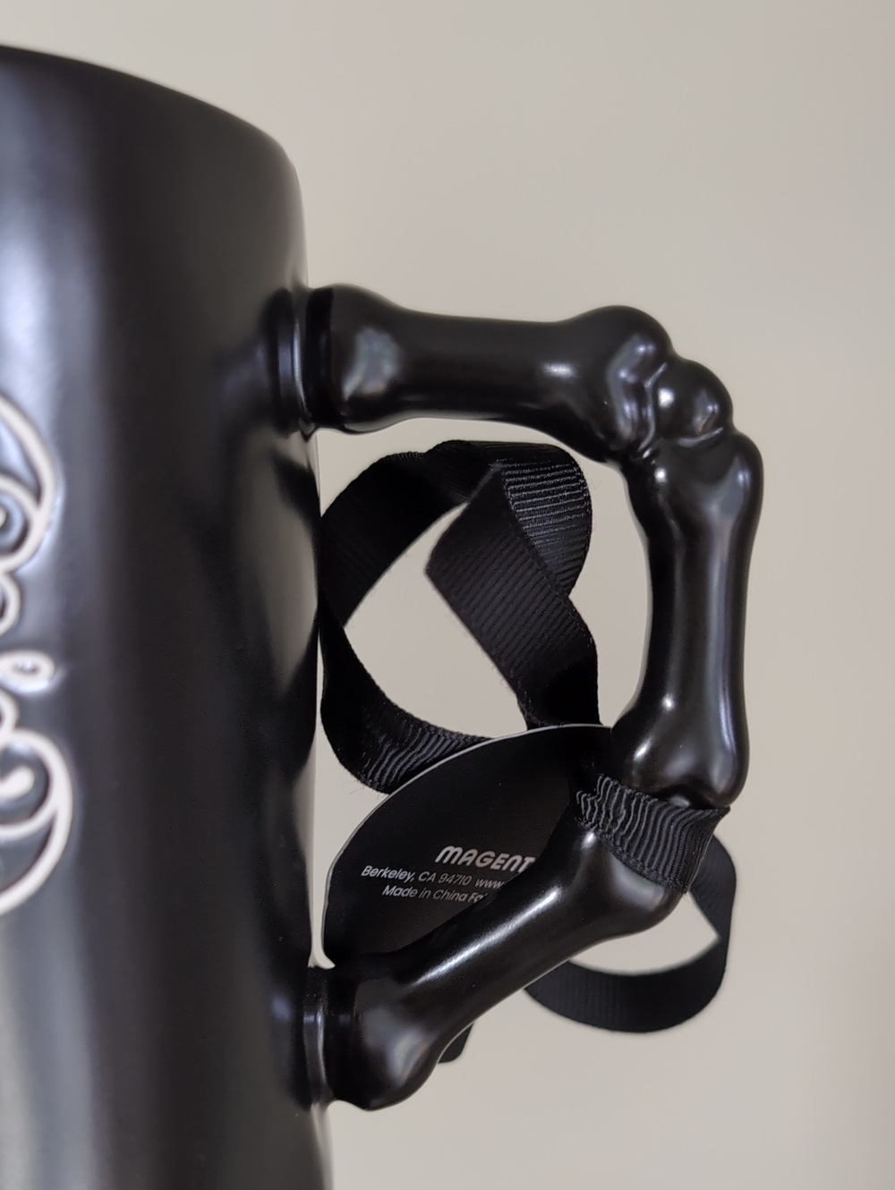 Rae Dunn SKULLMATES Halloween Mug w/ Skeleton Design and Bone Design Handle 💀🦴 - Picture 3 of 6
